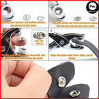 Hollow Metal Snap Button Set,Snap Fasteners,with Pliers,Leather Snap Buttons for Jeans Pockets