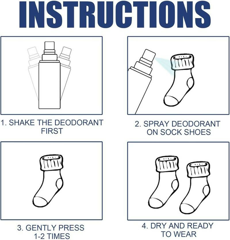 Footwear Deodorant Spray Shoe Deo Odor Control Fresh Spray (100ml)