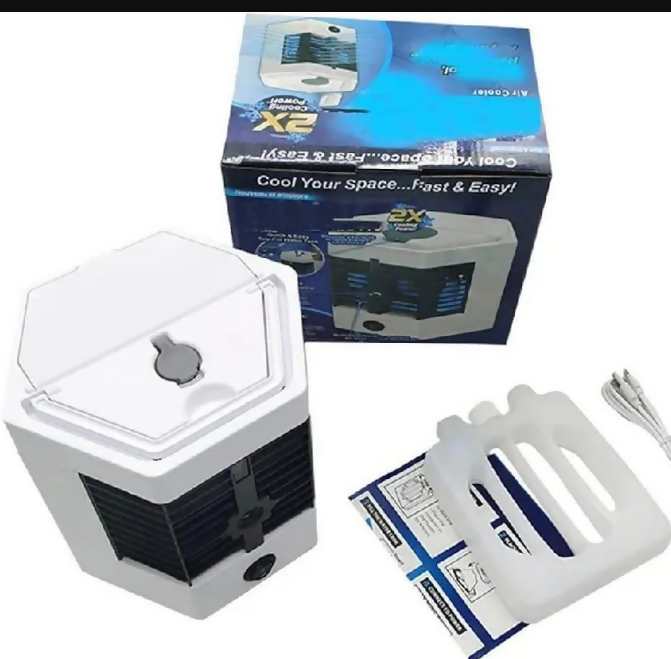 Mini Air Cooler White Portable Quiet Cooling