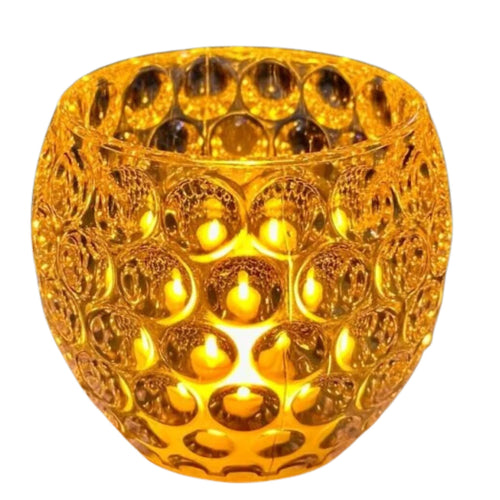 Flameless LED Candle Bowl