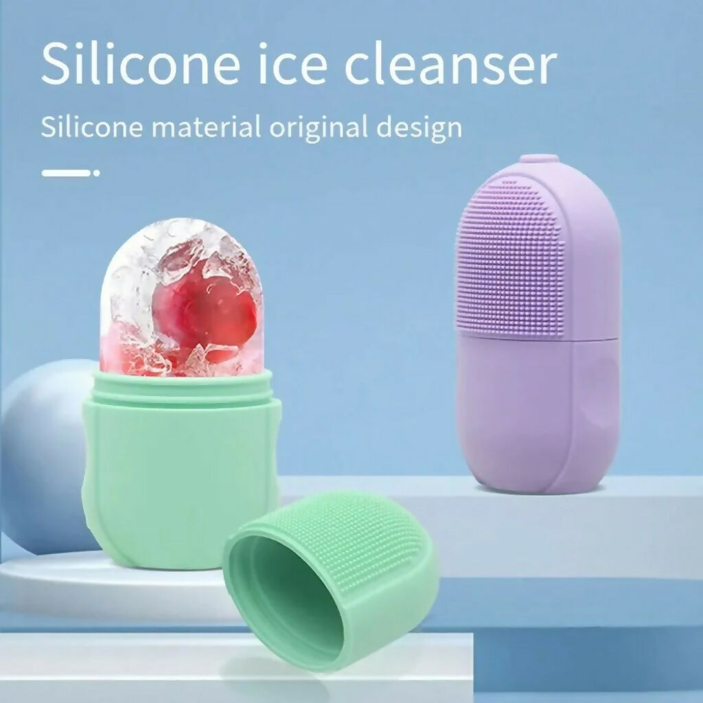 Ice Roller Facial Massage, silicone cleansing ice lattice, for skincare
