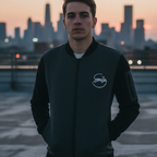 New Winter Collection Charcoal Grey “Smile” Printed Zipper Jacket for Men & Boys – Premium French Fleece, Stylish, Warm & Comfortable Winter Wear (M, L, XL) - Extra Large