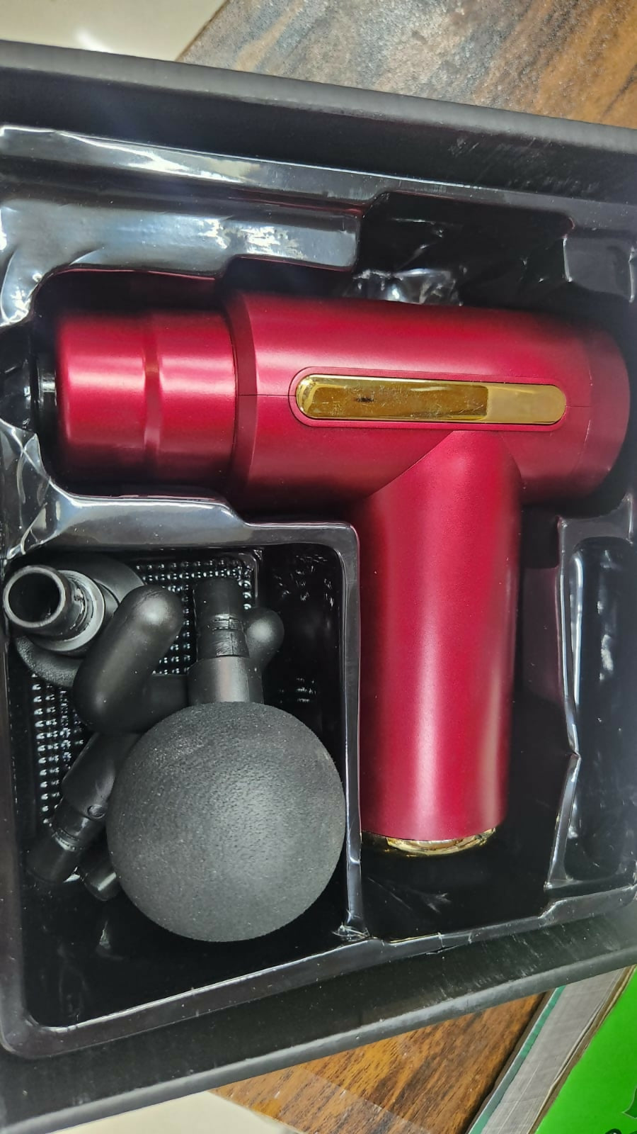 4-in-1 Deep Tissue Massage Gun, Adjustable Speed & Interchangeable Heads