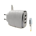 Charger, V16 Multi-Port Micro USB with Built-in Cable, for Mobile Phone