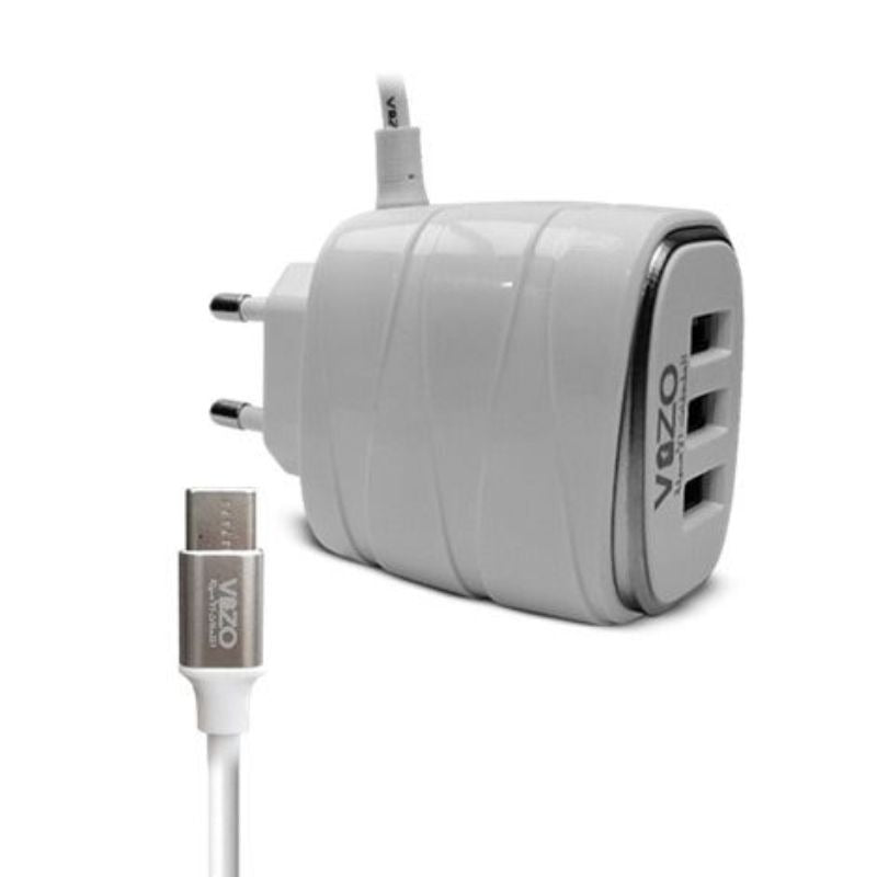 Charger, Vizo Smart Fast, Smart Fast Charger with 3 USB Ports