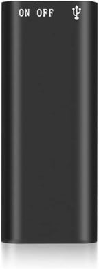 Digital Voice Recorder Mini Voice Recorder with 16GB, 32GB USB Flash Drive and Mp3 Function192 Hours Recording Capacity Black Small Audio Dictaphone for Meetings and Transfer Files 192Kbps