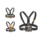 PLOKAMA CX10 Action Camera Chest Mount Holder – 360° Adjustable Harness Strap for Sports, Hiking & Vlogging