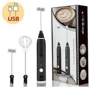 Rechargeable Coffee Beater (Big Box) | 2-in-1 Coffee & Egg Beater | 3-Speed Electric Frother & Mixer