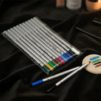 12 Pcs Multicolor Eyeshadow & Eyeliner Pencils Set –