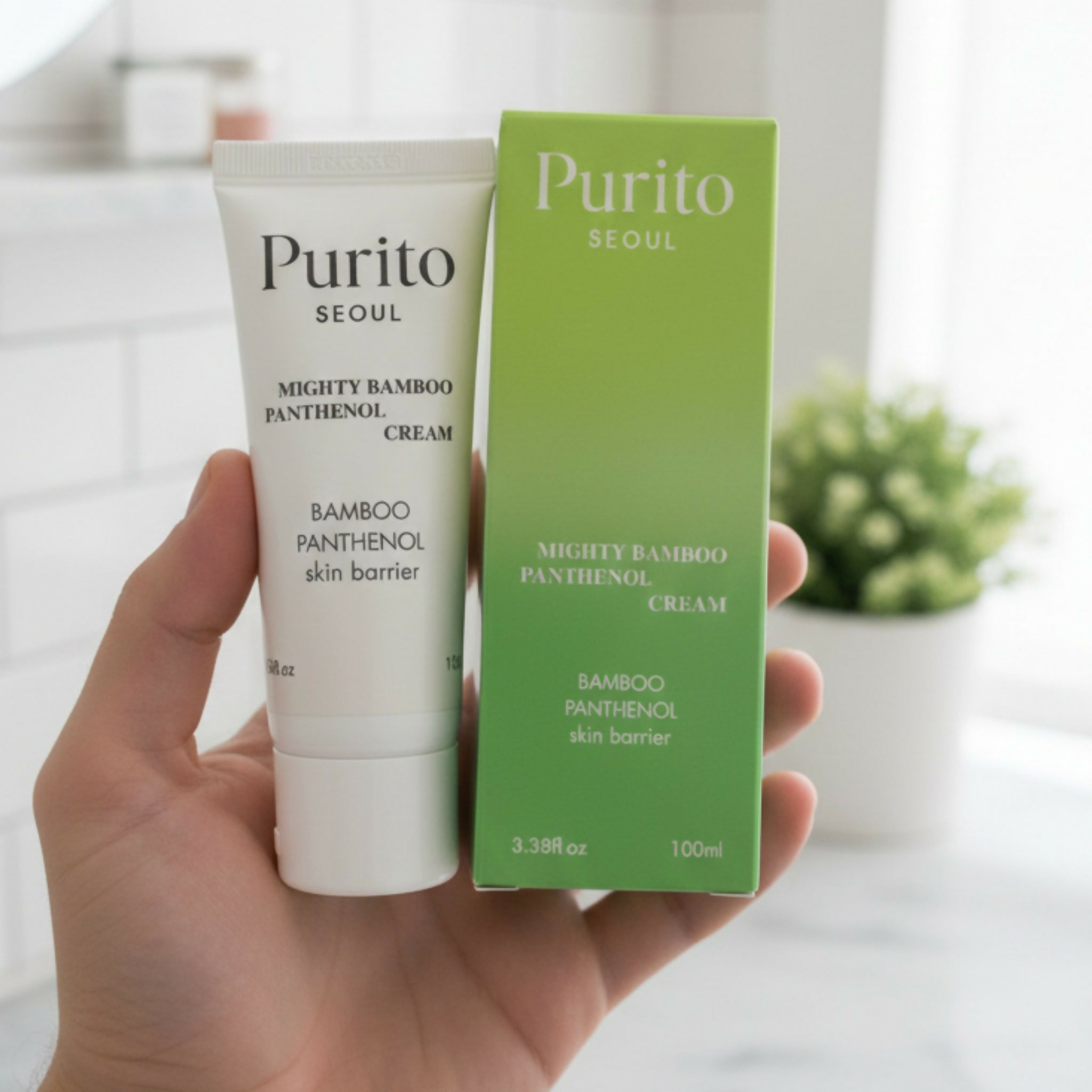 Purito Mighty Bamboo Panthenol Cream 100ml | Deep Hydration & Skin Barrier Repair