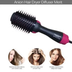 in‑1 Hair Dryer with Comb, Hair Straightener & Curler for Easy Styling