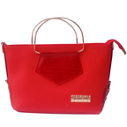 Hand Bag, Medium Capacity Sandwich Design, PU Leather & Adjustable Strap