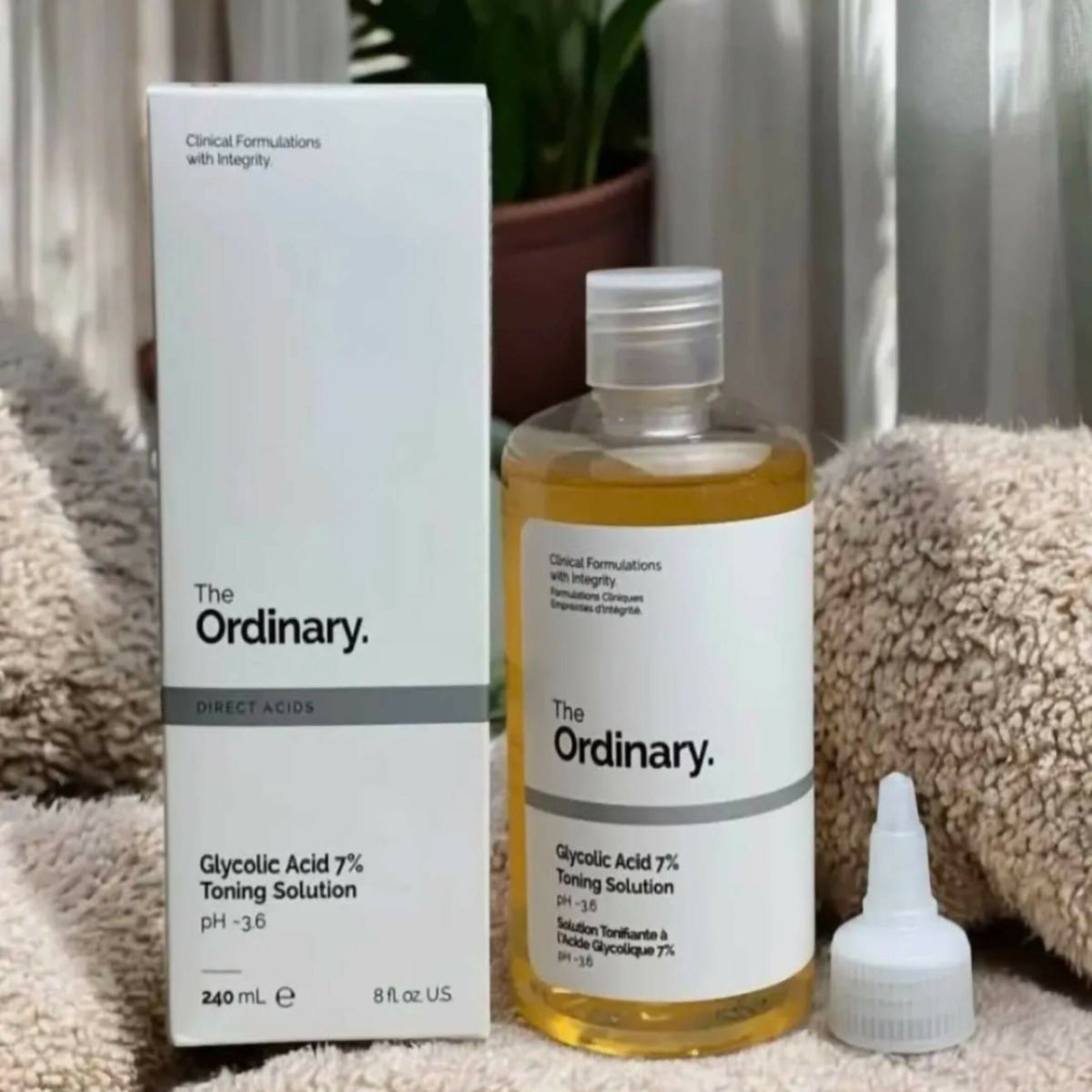 The Ordinary Glycolic Acid 7% Toning Solution | Exfoliating Brightening Face & Body Toner - 240ml make proper product name