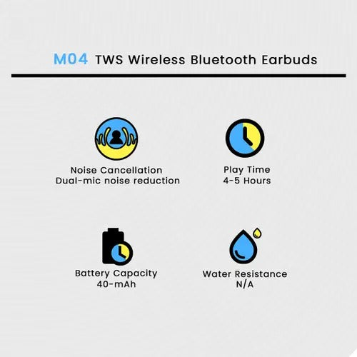 Earbuds, Professional Display STEREO 895B Wireless Bluetooth, and Type C Charging
