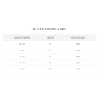 Wooden Masala Box, 9 Compartments with Spoon, 9″x9″, High-Quality Wood