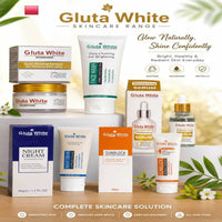 Gluta White 5-Piece Skincare Set – Complete Brightening & Glow Care Kit