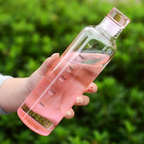 Transparent Plastic Water Bottle 500ml Durable Lightweight And Easy To Carry | Random Colour