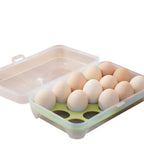 15-Grid Egg Storage Box, BPA-Free Plastic, Kitchen Organizer