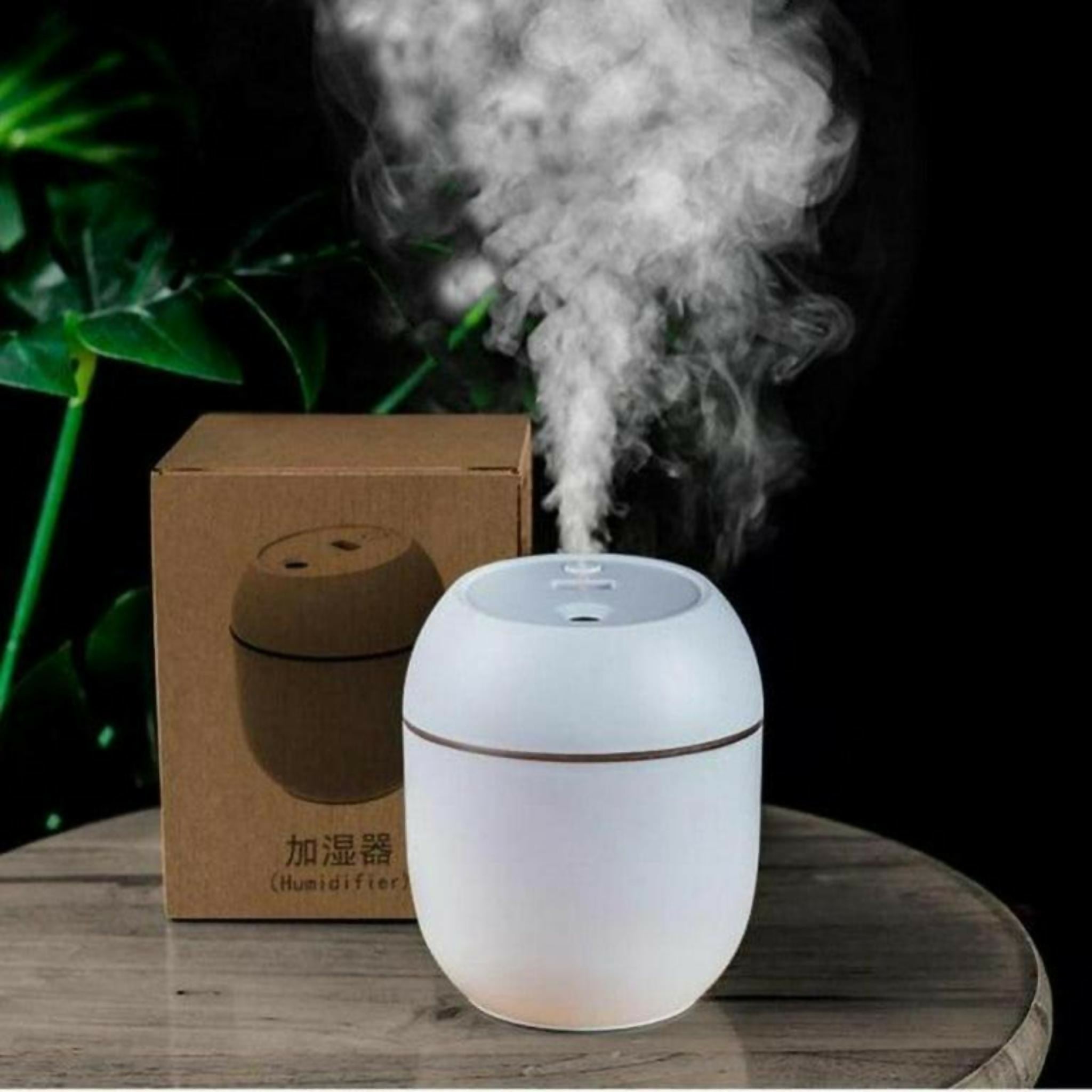 Foldable Air Humidifier White Rechargeable ABS