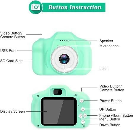 Children Mini Digital camera can take pictures video small sir toys| kids camera, Digital video camera for kids, Christmas Birthday Gift for Boys& Gorls_ Random color
