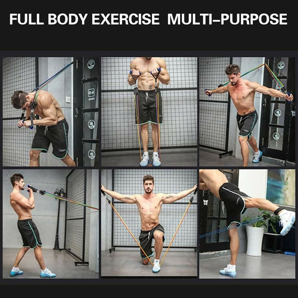Power Resistance Band for Home Workout & Gym Training | Stretch Exercise Band for Fitness, Yoga & Muscle Strengthening