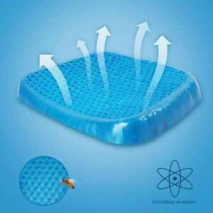 Non Slip Egg Sitter Gel Seat Cushion Soft Sitting Support Pad Cushion for Car and Office Chair Seat Pads Breathable Honeycomb Bike Seat Foam