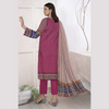Unstitched Suit, Mirha Print Lawn Maroon & Summer 24 Casual Wear