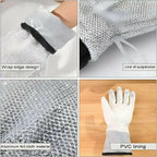Pack of 1 Heavy-Duty Wire Scrubber Dishwashing Mitt – Heat-Resistant Steel Wire Cleaning Glove for Pots, Pans & Grills