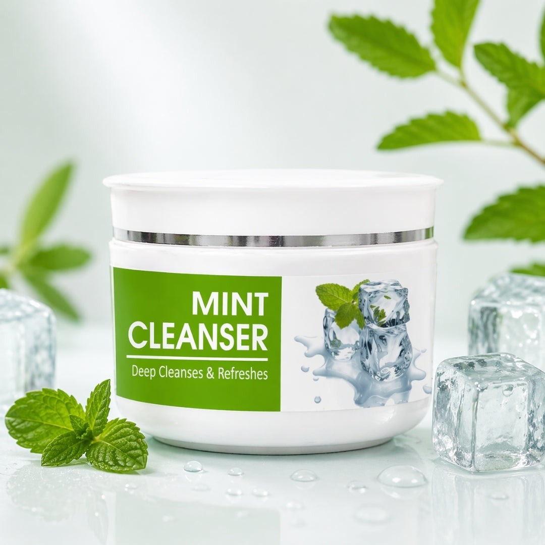 Mint cleanser helps wash away everyday dirt and excess oil.
