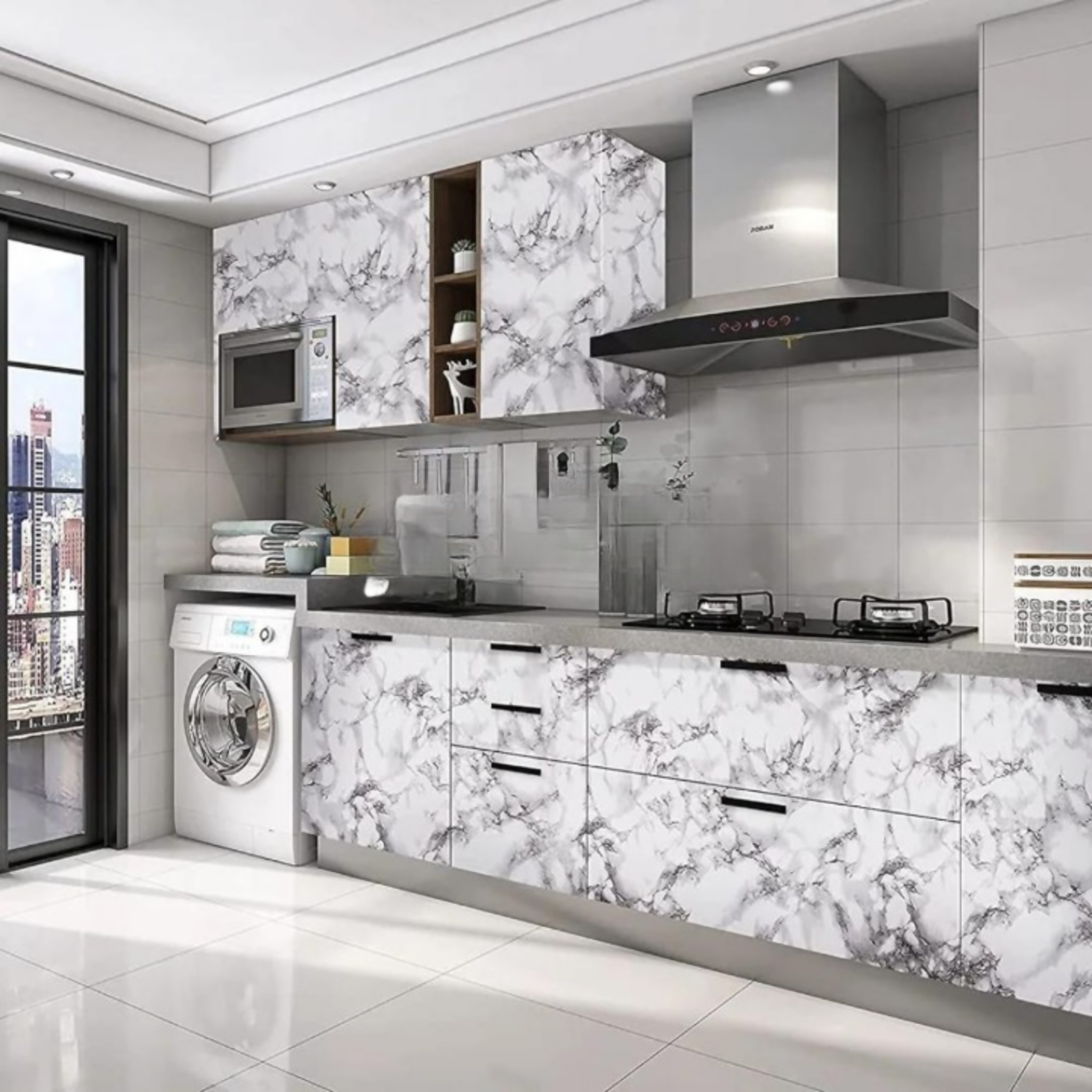 Self Adhesive Marble Sheet Sticker For Kitchen