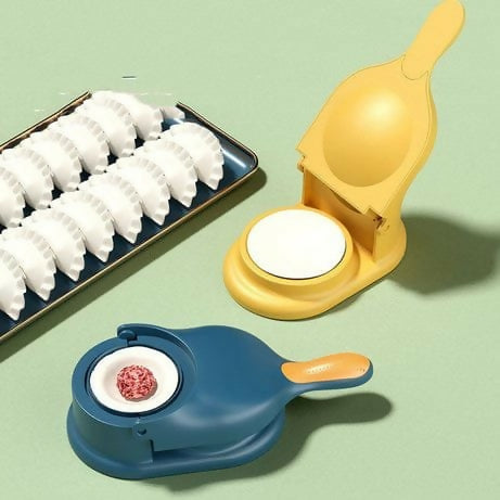 2-in-1 Manual Dumpling Maker & Dough Press Machine | Portable Samosa & Gujiya Mould Tool | Easy Kitchen DIY Pastry Accessory