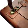 Messenger Bag, Genuine Vintage Handmade Two-Toned with Brass Buckles