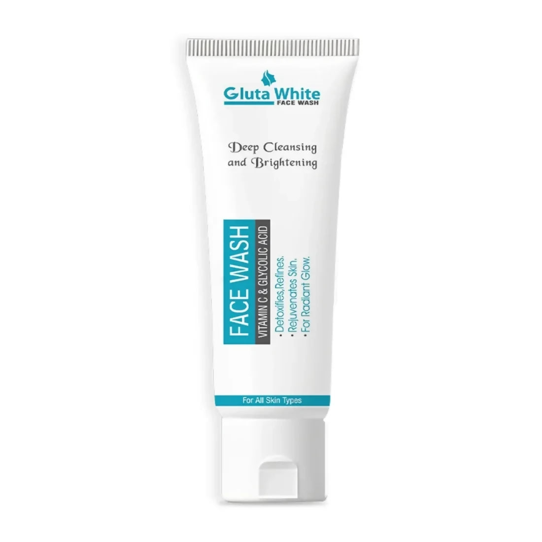 Gluta White Face Wash | Deep Cleansing Brightening Oil Control Gentle Daily Cleanser
