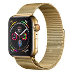 Gold | Apple Watch Milanese Magnetic Loop Strap | Stainless Steel Band | 42mm / 44mm / 45mm