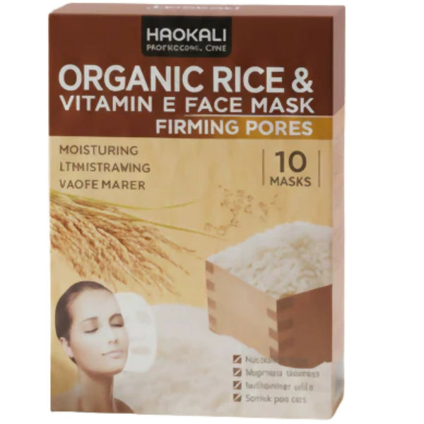 Organic Rice & Vitamin E Face Mask, Pore Refinement & Brightening