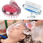 Hair Wash Brush & Scalp Massage Comb – Anti-Dandruff Haircare Brush with Soft Silicone Bristles | Deep Scalp Cleanser, Hair Growth Massager, Anti-Itch, Anti-Hair Fall