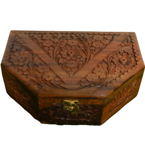 Jewelry Box Carving D Shape