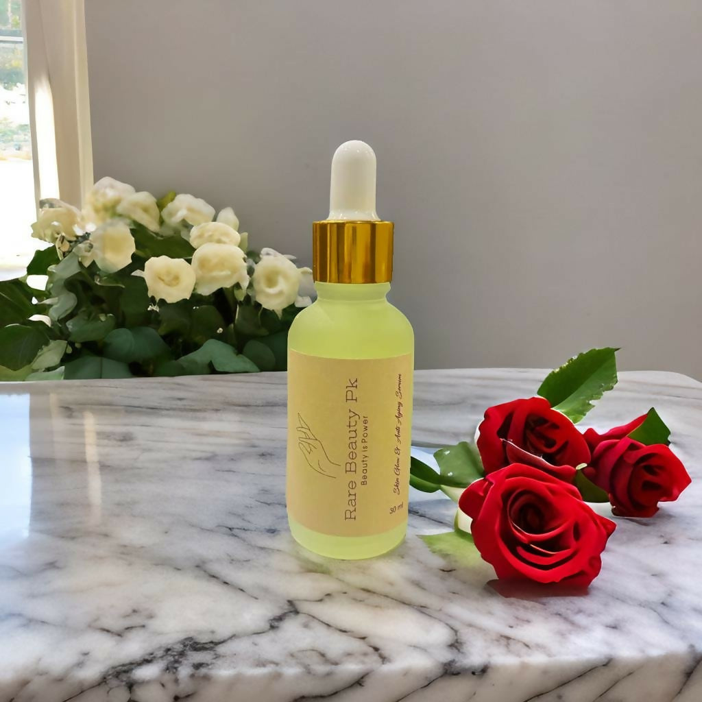 Organic Skin Glow Serum, Anti-Aging, Deep Hydration, for All Skin Types