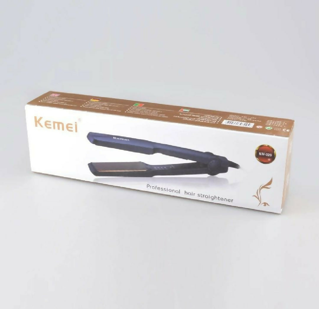 Kemei KM 329 Professional Hair Straightener With Temperature Control For Women