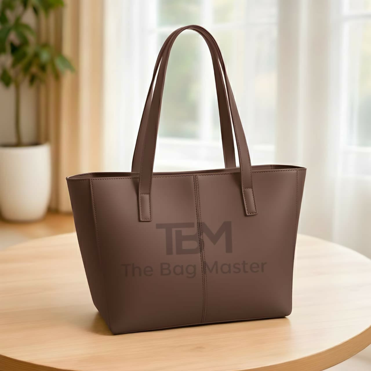 TBM The Bag Master Tote Bags Stylish Durable And Spacious Design For Everyday Carry And Convenience - Black | Blue | Brown | Dark Brown | Maroon