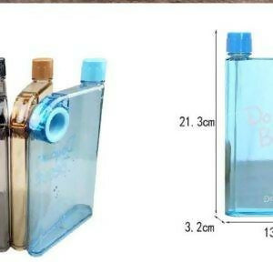 Ultra Slim Notebook Style Water Bottle – 1 Pc (Random Color)