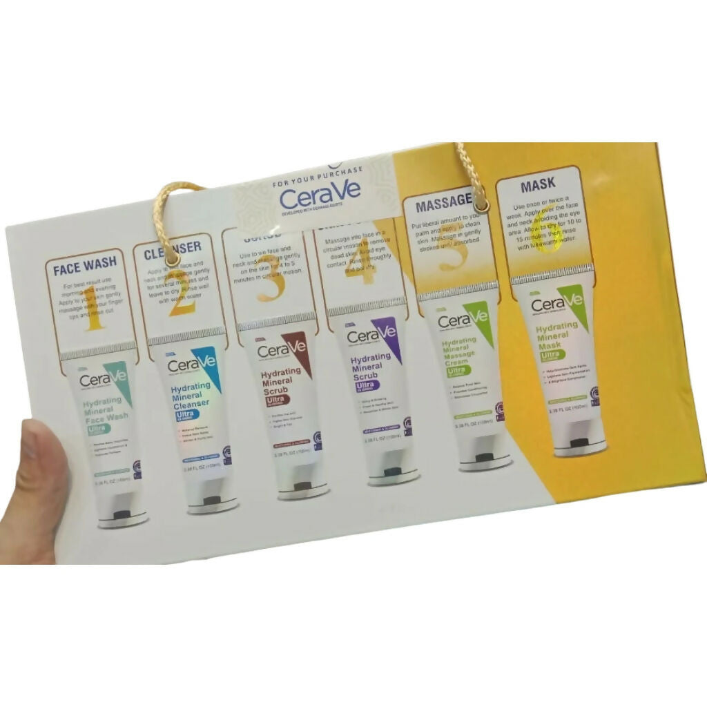 Hydrating Mineral Facial Kit, 6-Pack, Daily Skincare for All Skin Types