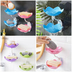 Lotus Flower Wall-Mounted Soap Holder – Self-Draining Bathroom & Kitchen Organizer – pack of 1