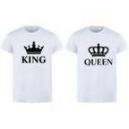 Combo Of King, Queen, Prince & Princes Style White T-Shirt with Cute Design
