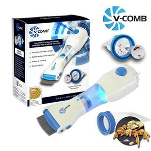 V Comb Electronic Head Lice Removal Machine With 4 Filters Anti Lice Device Safe Effective And Easy To Use