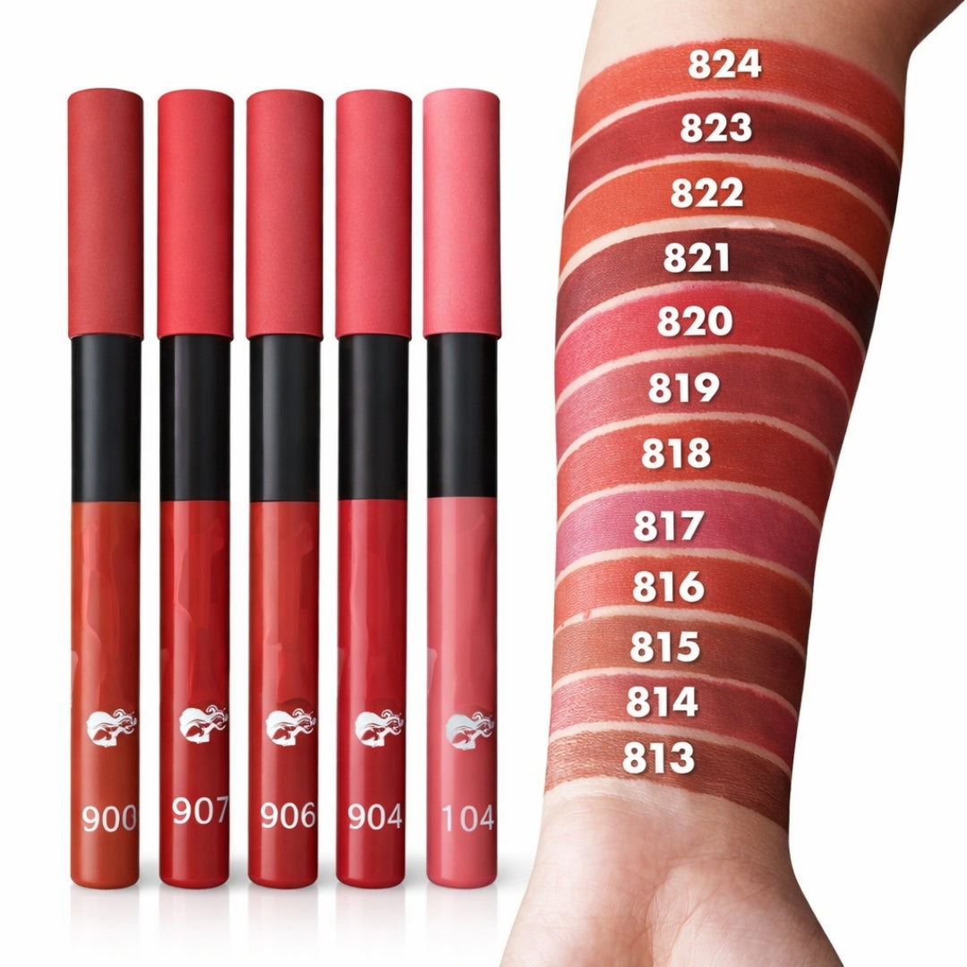 Twelve versatile nude lip colors for everyday and occasion makeup.