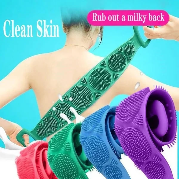 Magic Silicone Brushes Bath Towels | Rubbing Back Mud Peeling Body Massage Shower Extended | Scrubber Skin Clean Brushes Bathroom
