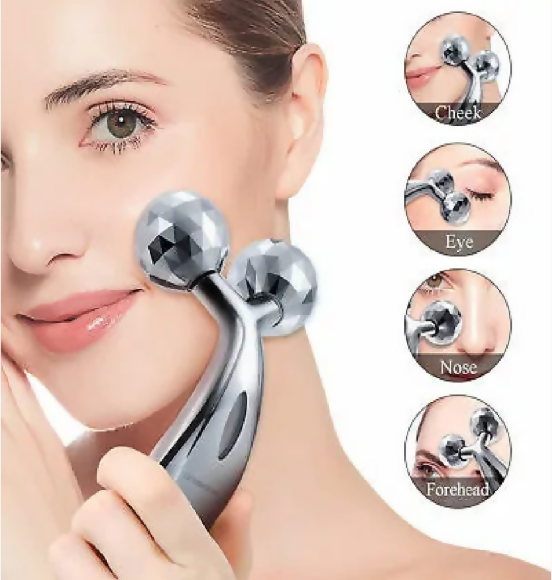 3D Face Massager Roller – Y Shape Facial Contouring Roller for Face Lift, Puffiness Reduction & Skin Tightening