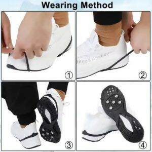 5 Studs Anti Skid Ice Snow Camping Walking Shoes Winter Safety Boots