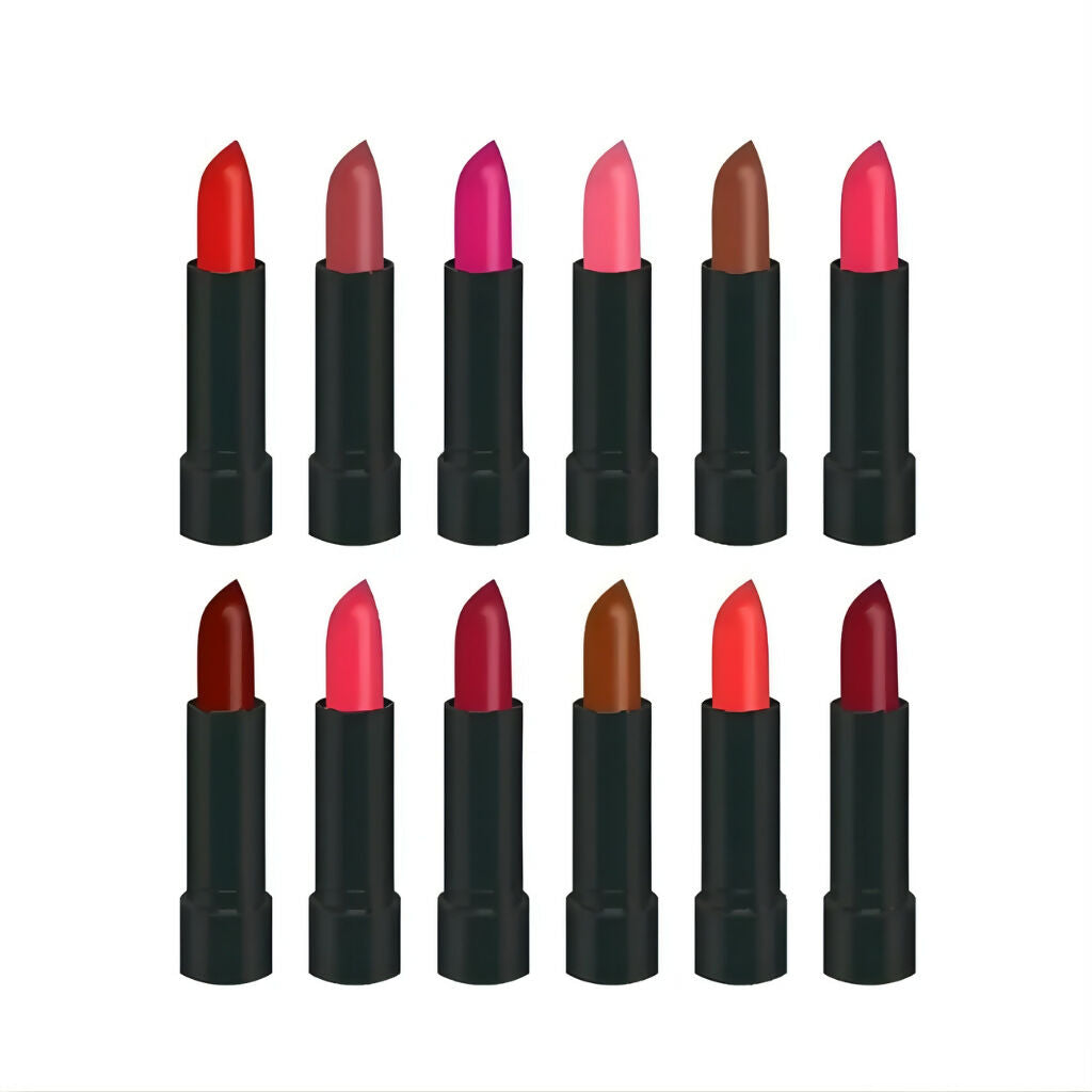 12 Pcs Matte Lipstick Set – High Pigment Colors | Action.pk